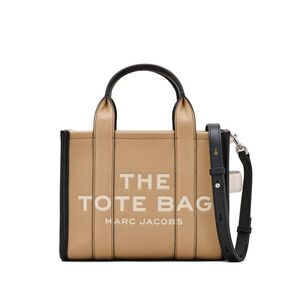 MARC JACOBS The Tote Bag Leather Top Handle Crossbody Women BROWN Handbags